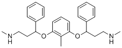 CAS # 2706536-33-4, Atomoxetine EP Impurity G, N-Methyl-3-(2-methyl-3-(3-(methylamino)-1-phenylpropoxy)phenoxy)-3-phenylpropan-1-amine