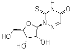 2-硫代-6-氮杂尿苷分子结构 (CAS 27089-56-1)