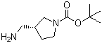 (R)-1-叔丁氧羰基-3-(氨基甲基)吡咯烷分子结构 (CAS 270912-72-6)