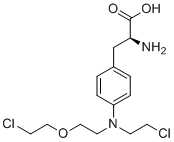 CAS # 2724549-95-3, Melphalan Impurity J, (S)-2-amino-3-(4-((2-(2-chloroethoxy)ethyl)(2-chloroethyl)amino)phenyl)propanoic acid