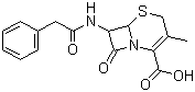 CAS # 27255-72-7, 7-Phenyl-acetamido-deacetoxy-cephalosporanic-acid, (6R-trans)-3-Methyl-8-oxo-7-(phenylacetamido)-5-thia-1-azabicyclo[4.2.0]oct-2-ene-2-carboxylic acid
