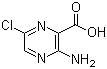 3-氨基-6-氯吡嗪-2-甲酸分子结构 (CAS 2727-13-1)