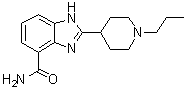 2-(1-丙基-4-哌啶基)-1H-苯并咪唑-4-甲酰胺分子结构 (CAS 272769-49-0)