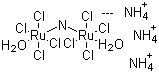 二水合八氯次氮二釕(IV)酸三铵分子结构 (CAS 27316-90-1)