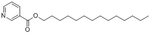 肉豆蔻酸烟酸酯分子结构 (CAS 273203-62-6)