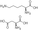 structure of CAS# 27348-32-9, L-赖氨酸-L-天冬氨酸盐
