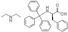 N-乙基-乙胺与N-(三苯基甲基)-D-苯丙氨酸的化合物分子结构 (CAS 273747-93-6)