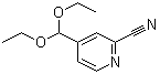 4-(二乙氧基甲基)-2-吡啶甲腈分子结构 (CAS 27443-47-6)