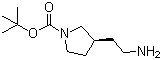 structure of CAS# 274692-08-9, (3S)-3-(2-氨基乙基)-1-吡咯烷羧酸叔丁酯