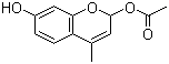 structure of CAS# 2747-05-9, 7-乙酰氧基-4-甲基香豆素