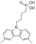 structure of CAS# 2747959-96-0, [4-(3,6-Dimethyl-9H-carbazol-9-yl)butyl]phosphonic acid