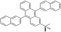 3-叔丁基-9,10-二(2-萘)蒽分子结构 (CAS 274905-73-6)