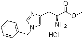1-苯甲基-L-组氨酸甲酯单盐酸盐分子结构 (CAS 274927-61-6)