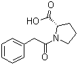 N-苯乙酰基-L-脯氨酸分子结构 (CAS 2752-38-7)