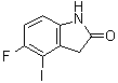 5-氟-1,3-二氢-4-碘-2H-吲哚-2-酮分子结构 (CAS 275386-75-9)