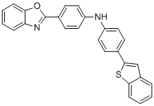 4-(苯并[b]噻吩-2-基)-N-(4-(苯并[d]恶唑-2-基)苯基)苯胺分子结构 (CAS 2756439-73-1)