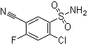 2-氯-5-氰基-4-氟苯磺酰胺分子结构 (CAS 27589-31-7)