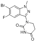 1-(6-溴-5-氟-1-甲基吲唑-3-基)-1,3-二嗪农-2,4-二酮分子结构 (CAS 2760850-50-6)