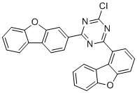 2-氯-4-二苯并呋喃-1-基-6-二苯并呋喃-3-基-1,3,5-三嗪分子结构 (CAS 2761478-88-8)