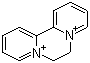 CAS # 2764-72-9, Diquat ion, 6,7-Dihydrodipyrido[1,2-a:2',1'-c]pyrazinediium, 1,1'-Ethylene-2,2'-bipyridylium, 9,10-Dihydro-8a,10a-diazoniaphenanthrene, Ethylene-2,2'-bipyridinium