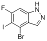 4-溴-6-氟-5-碘-1H-吲唑分子结构 (CAS 2765413-93-0)