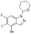 4-溴-6-氟-5-碘-1-四氢吡喃-2-基-吲唑分子结构 (CAS 2765413-94-1)