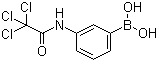 3-(2,2,2-三氯乙酰氨基)苯硼酸分子结构 (CAS 276669-74-0)