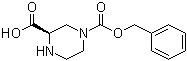 (3R)-1,3-Piperazinedicarboxylic acid 1-(phenylmethyl) ester molecular structure (CAS 276695-09-1)