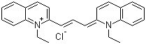 CAS # 2768-90-3, Pinacyanol chloride, 1,1'-Diethyl-2,2'-carbocyanine chloride