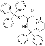 structure of CAS# 27686-50-6, N,S-二(三苯基甲基)-L-半胱氨酸