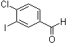 4-氯-3-碘苯甲醛分子结构 (CAS 276866-90-1)