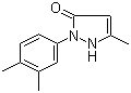 structure of CAS# 277299-70-4, 2-(3,4-二甲基苯基)-1,2-二氢-5-甲基-3H-吡唑-3-酮