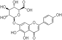 structure of CAS# 27740-01-8, 野黄芩苷