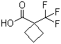 1-三氟甲基环丁烷-1-羧酸分子结构 (CAS 277756-45-3)