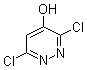 structure of CAS# 2779-81-9, 3,6-二氯-4-哒嗪醇