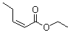 (Z)-2-戊烯酸乙酯分子结构 (CAS 27805-84-1)