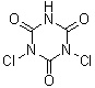 CAS # 2782-57-2, Isocyanuric dichloride, 1,3-Dichloro-1,3,5-triazine-2,4,6(1H,3H,5H)-trione
