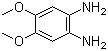 structure of CAS# 27841-33-4, 4,5-Dimethoxy-1,2-phenylenediamine