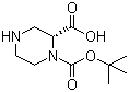 structure of CAS# 278788-60-6, (R)-4-Boc-Piperazine-3-carboxylic acid