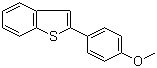 2-(4-甲氧基苯基)苯并噻吩分子结构 (CAS 27884-09-9)