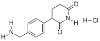 3-(4-(氨基甲基)苯基)哌啶-2,6-二酮盐酸盐分子结构 (CAS 2789680-26-6)