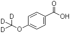 4-甲氧基-D3-苯甲酸分子结构 (CAS 27914-54-1)