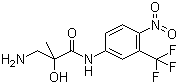 3-氨基-2-羟基-2-甲基-N-[4-硝基-3-(三氟甲基)苯基]丙酰胺分子结构 (CAS 279228-81-8)