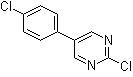 2-氯-5-(4-氯苯基)嘧啶分子结构 (CAS 27956-40-7)