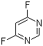structure of CAS# 2802-62-2, 4,6-Difluoropyrimidine