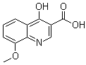 structure of CAS# 28027-18-1, 4-Hydroxy-8-methoxy-3-quinolinecarboxylic acid
