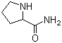 structure of CAS# 2812-47-7, DL-Proline amide