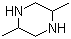 反式-2,5-二甲基哌嗪分子结构 (CAS 2815-34-1)