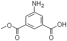 5-氨基异酞酸单甲酯分子结构 (CAS 28179-47-7)