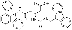structure of CAS# 283160-20-3, (3S)-3-(芴甲氧羰基氨基)-5-氧代-5-(三苯甲基氨基)戊酸